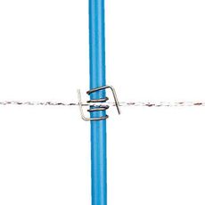 Sterke klips for PVC-stolper, ideelle for montering og feste.