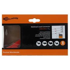 Fordelerkabel som kobler opp til tre enheter for effektiv kraftdistribusjon.