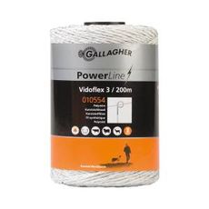 Vidoflex 3 i hvitt, 200m, perfekt for allsidig og holdbar bruk.