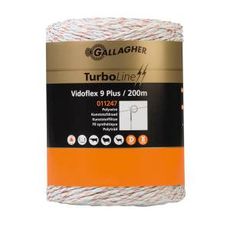 Vidoflex 9 TurboLine Plus i hvit, 200 meter lang.