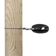 Svarte hjørneisolatorer, 100 stk, for sterke og holdbare gjerder.