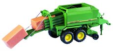 John Deere rundballepresse i skala 1:16, perfekt for landbruk og samling.