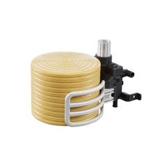 Bale griper med rund balle i skala 1:16, perfekt for modelllandbruk.