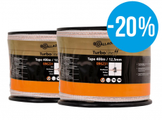 Duopack TurboLine-bånd 12,5mm hvitt, perfekt for omfattende bruk.