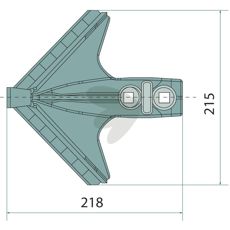 Vingeskjær 00311408, optimalt for skjærende arbeid innen landbruk og konstruksjon.