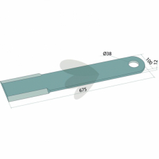 Slagkniv Spearhead hull 38mm