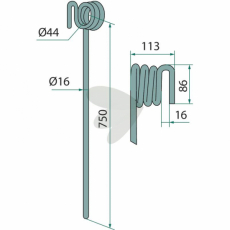 Etterharvpigg Kverneland - A1358974
