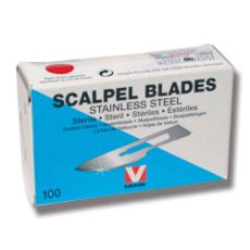 Skalpellblad nr. 24, 100 stykker, høy kvalitet for presis skjæring.