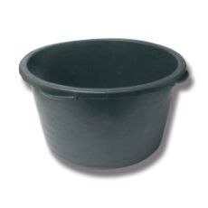 Rund plastbalje på 65 liter, perfekt for lagring og transport av materialer.