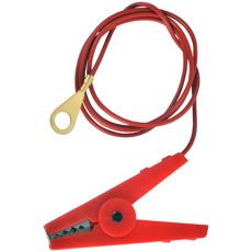 Tilkoblingskabel med klemme for sikker og effektiv tilkobling i elektriske prosjekter.