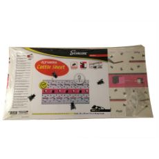 Fluefellen for stallen, 58 x 30 cm, effektiv mot insekter med 8 ark per pakke.