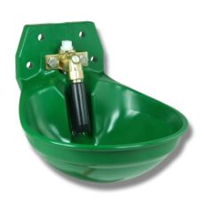 Grønn plastvannkopp Suevia 12P R15, optimal for dyrenes behov.