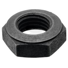 Kraftig mutter for sikker fiksering av maskindeler innen landbruk og konstruksjon.