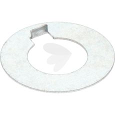 Låseplate som sikrer og låser bevegelige deler i traktorens konstruksjon.