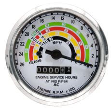 Høykvalitativ traktormeter for presis hastighetsmåling, en viktig del av traktorens instrument.