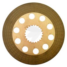 Til tross for slitasjen er denne bremseskiven designet for langvarig ytelse.