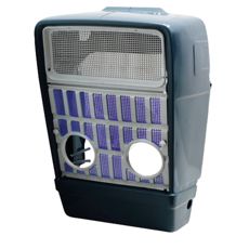 Forgrill med holdbar design som beskytter motoren mot rusk.