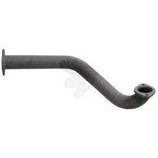 Eksosrør nedentil for sikker borttransport av avgasser fra motoren.