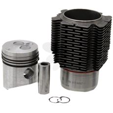 Stempelsett som brukes for å erstatte utslitte deler i motoren.