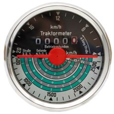 Traktormeter for å måle hastighet og avstand på traktorer.
