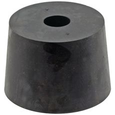 Gummisete for førersete, gir komfort og holdbarhet under lange arbeidsdager.