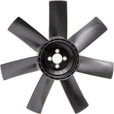 Vifteblad for kjølesystem i traktorer, effektiv kjøling under alle forhold.