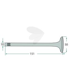 Ventil innsug F020200410080, kontrollerer luftstrømmen til motoren.