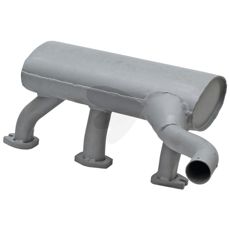 Lyddemper med manifold for effektiv støydemping i kjøretøy.