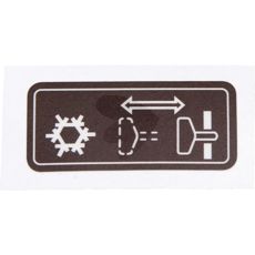 Brun LGF klistremerke for Startpilot, hjelper med motorstart.