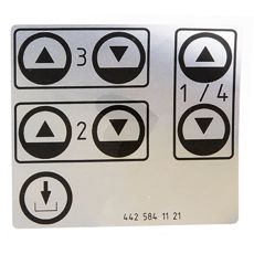 Generisk LGF klistremerke, ofte brukt på arbeidskjøretøy innen landbruk og bygg.