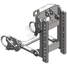 Kulekobling Scharmüller for traktor, max belastning 2000 kg, for effektiv trekking.