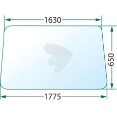Vindusrute for traktorer, beskytter føreren mot vær og vind under arbeid.