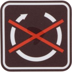 Motorstopp LGF-klistremerke, viktig sikkerhetsinformasjon for andre trafikanter.