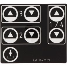 Generelt LGF-klistremerke, synliggjør raske og saktegående kjøretøy.