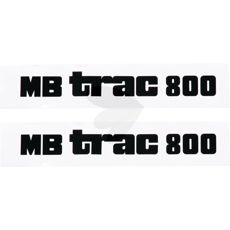 Dekaler til motorpanser, MB Trac 800, inkluderer sentrisk bryter for klarhet.