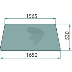 Åpen førerhus med rett rute, tilbyr god sikt og ventilasjon.