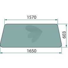 Frontrute for traktorer med perfekt passform og holdbarhet, ideell for ulike arbeidsmiljøer.