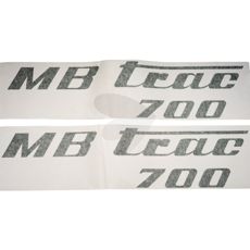MB Trac 700 dekalsett, olivengrønn, for venstre og høyre side.