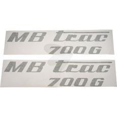 Dekalsett MB Trac 700 G, olivengrønn, for venstre og høyre.