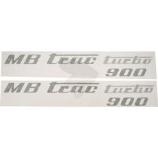 Olivgrønn dekalkit for MB Trac turbo 900, venstre og høyre.