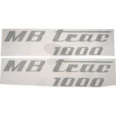 Olivgrønn dekalkit for MB Trac 1000, venstre og høyre side.