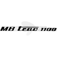 Dekalkit i svart for MB Trac 1100, passer venstre og høyre.