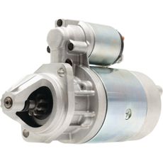 En 12 volts startmotor med 9 tenner, perfekt for din traktor.
