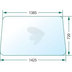 Klart fast frontrute for bedre sikt og beskyttelse.