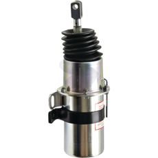 Fjærholdercylinder med slaglengde på 80 mm og trykk på 7,3 bar.