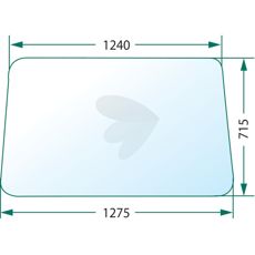 Klar frontrute med midtbryter, garanterer klar siktflate og holdbarhet.