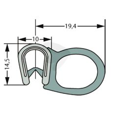 Pakning for dører, sikrer tetning og beskyttelse mot vær.
