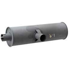 Høytytende lyddemper for landbruksmaskiner.