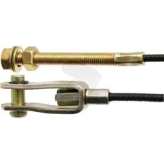 Hydraulisk kabel med 490 mm lengde, for nøyaktig kontroll i hydrauliske systemer.