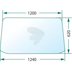 Klar frontrute og bakrute som kan åpnes for forbedret ventilasjon.